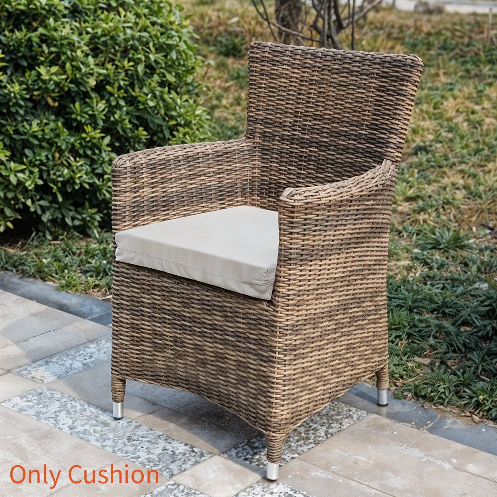 thickened multi purpose cushion only cushion garden decorative cushion garden furniture cushion leisure chair cushion foam cushion outdoor cushion office chair cushion sofa cushion comfortable for extended sitting light grey