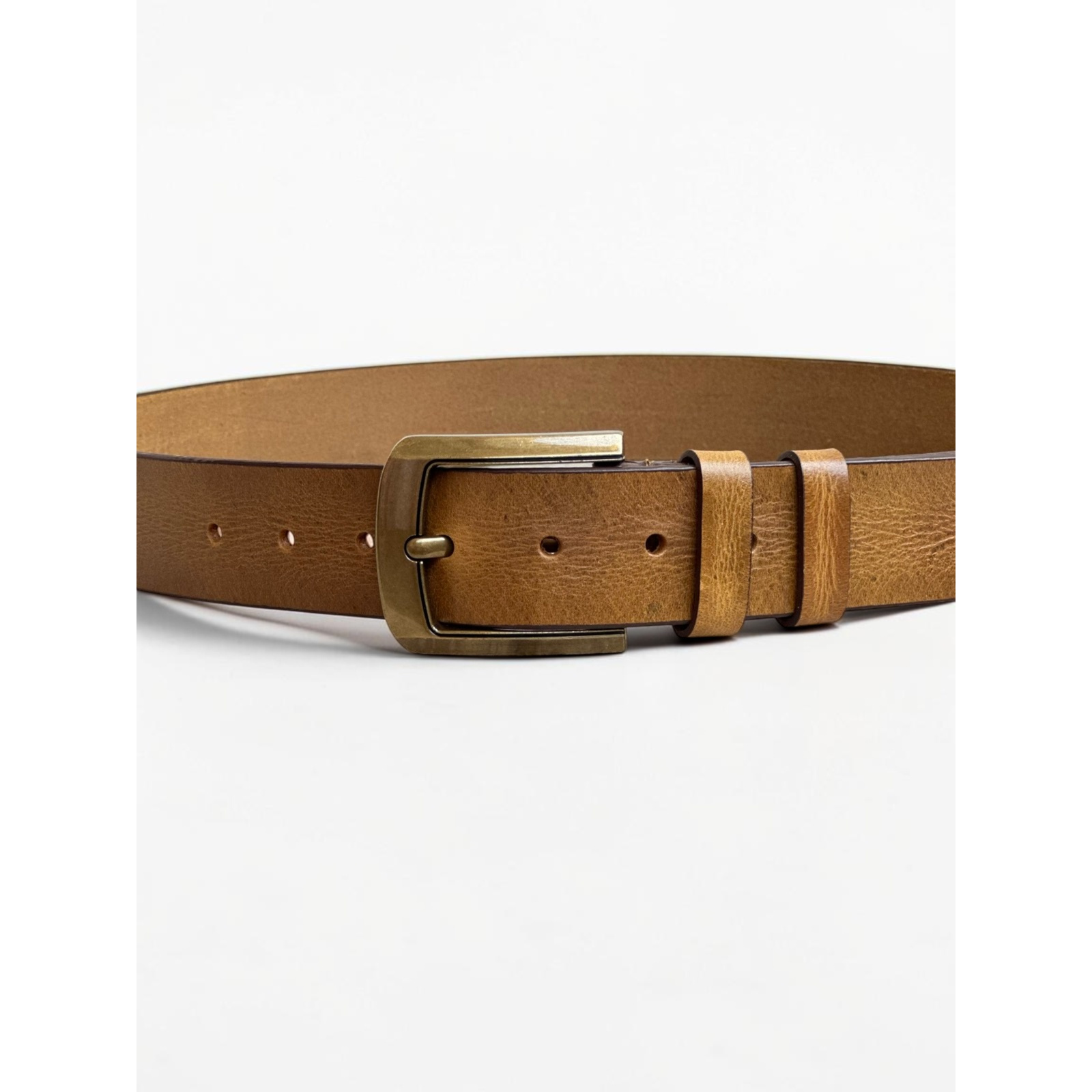 Men's Textured Heritage Belt Full Grain Leather