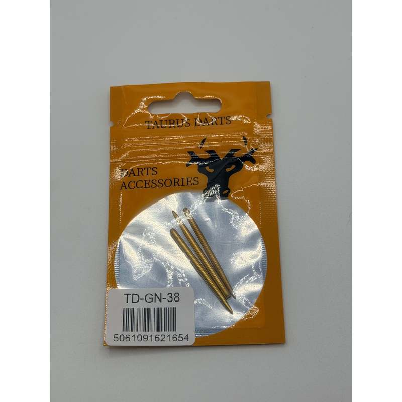 Taurus Gold Plain Dart Points 30-60Mm (1 Set)