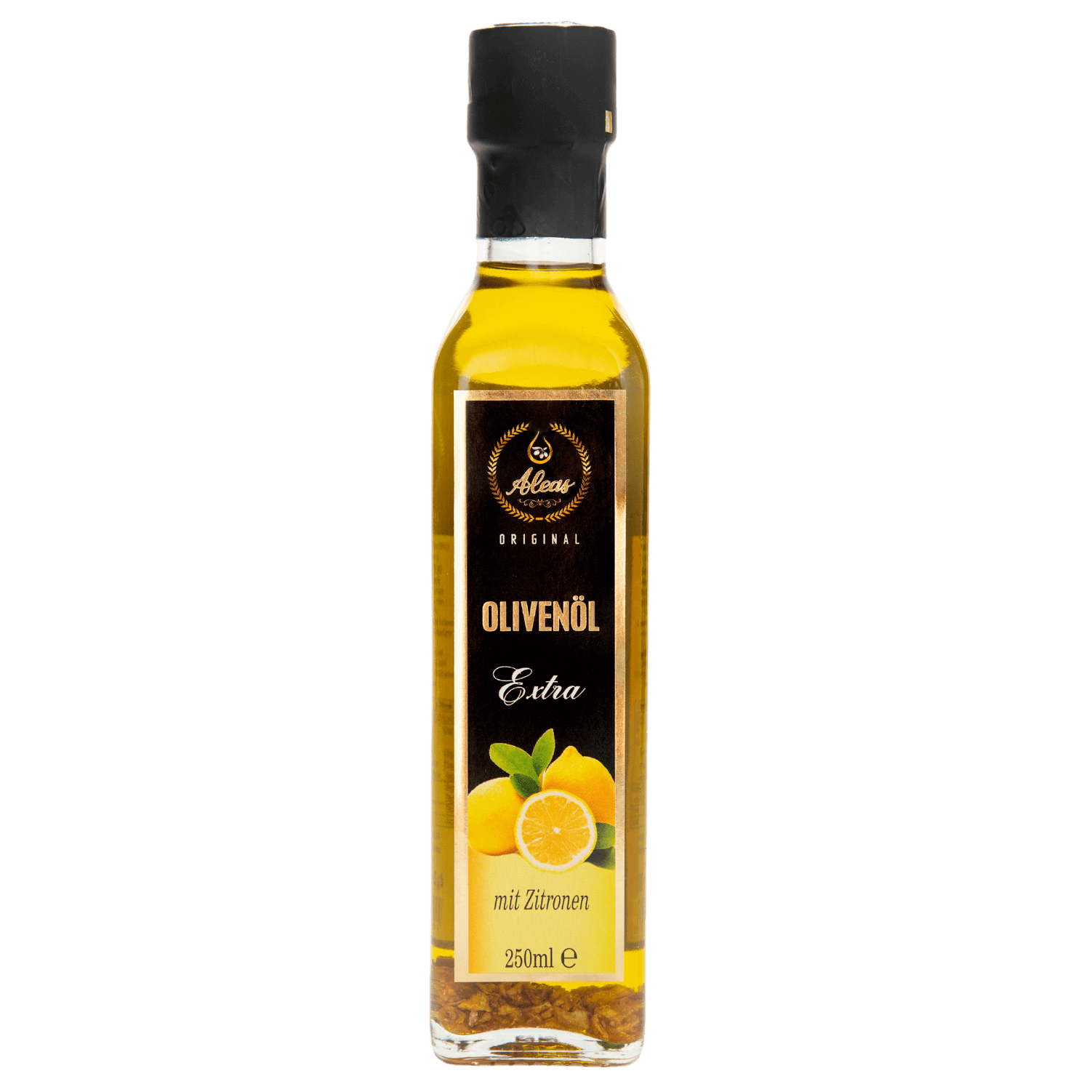 Greek Extra Virgin Olive Oil With Lemons – Premium Quality, 250ml Aleas