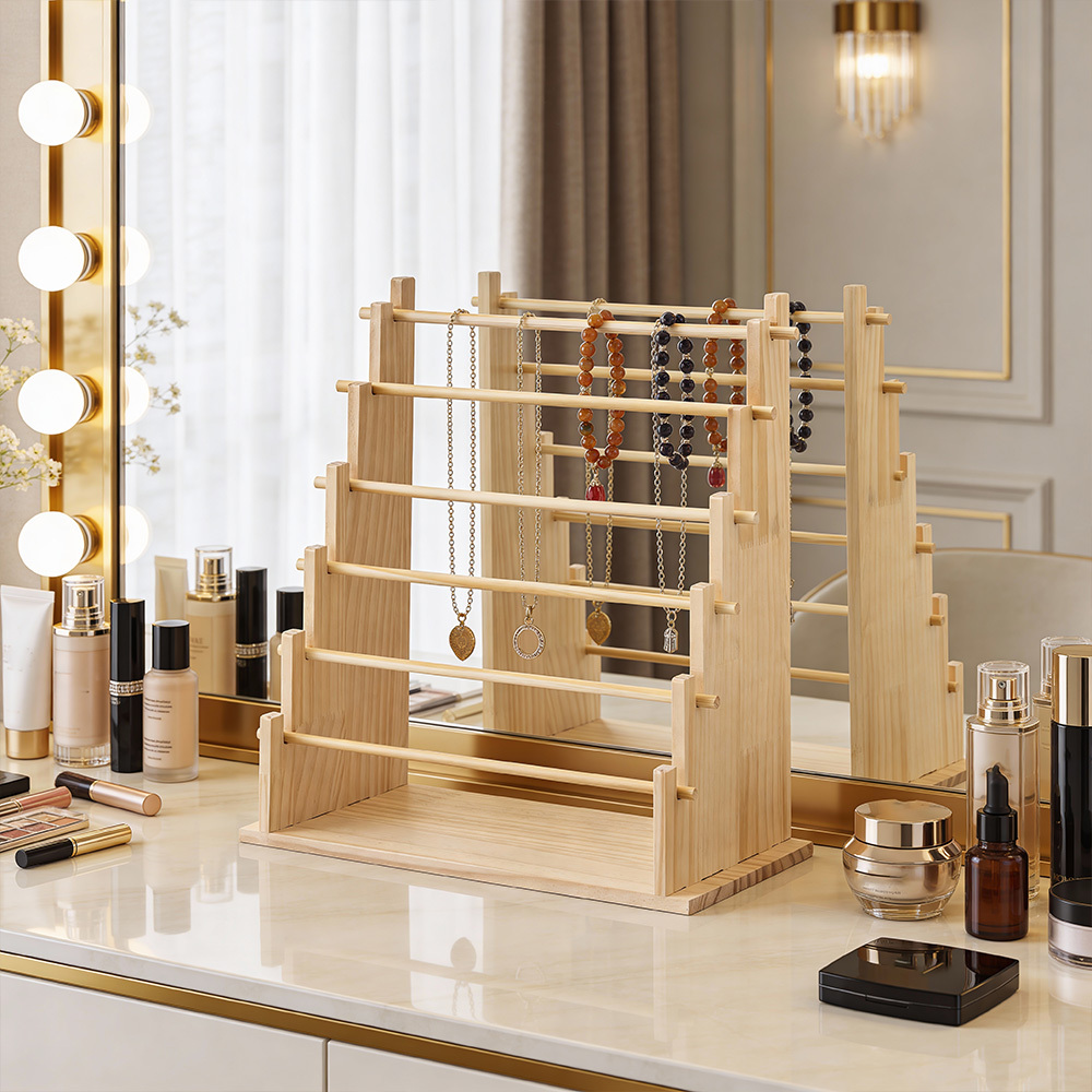 Jewelry Organizers Rack for Rings & Necklaces, Multi-Tier Storage