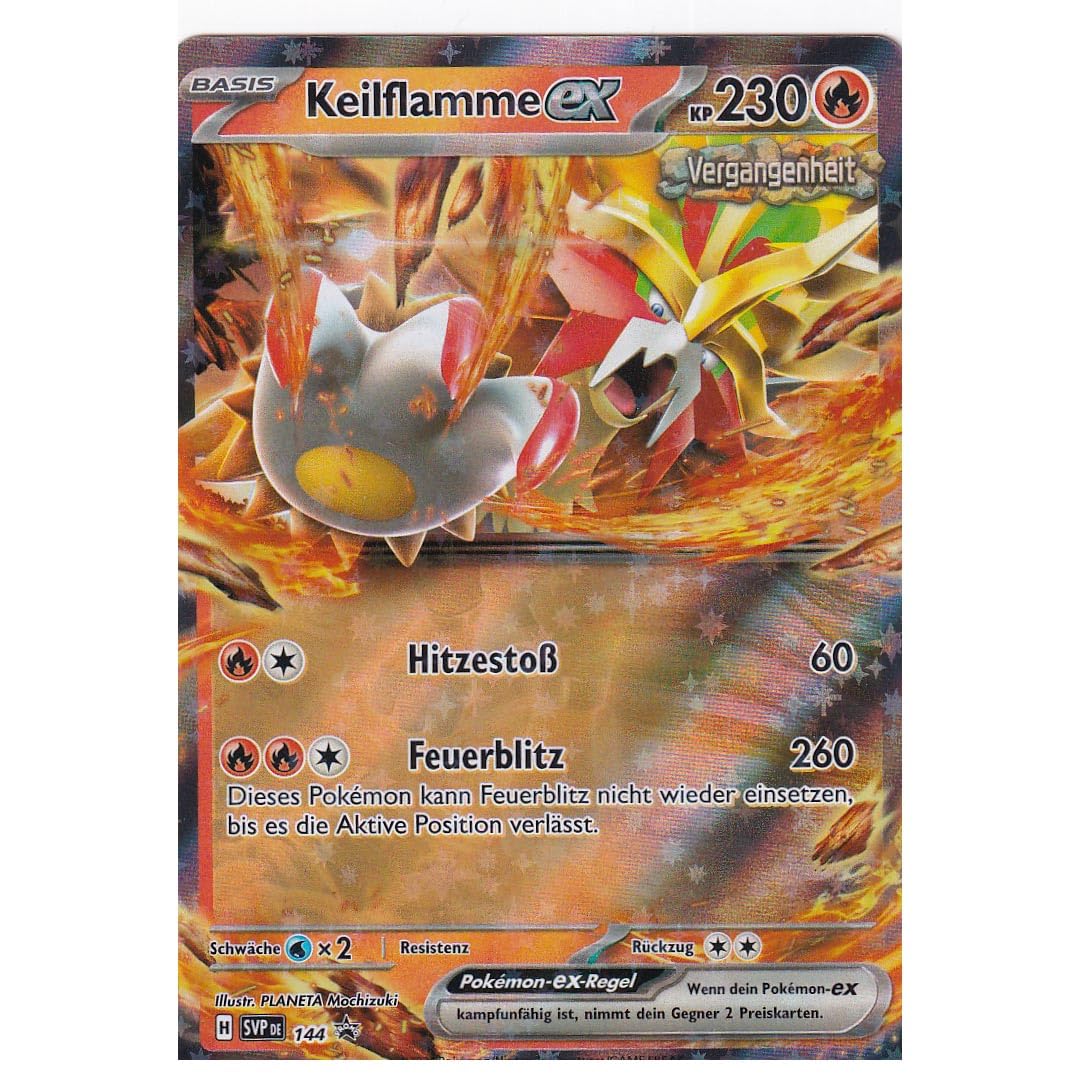 E-shop Pokémon Karte Keilflamme ex – SVP 144 – Deutsch – Original Promo-Karte aus Karmesin & – Boosterfrisch – Für Sammlung & Deck