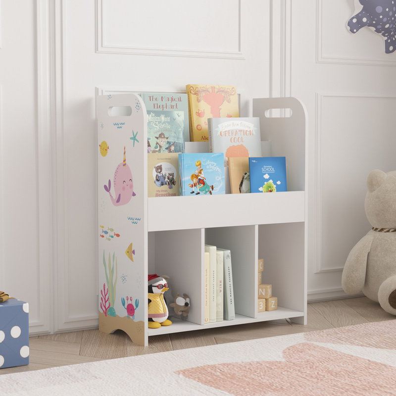 Image of Children's Shelf 'røyrvik With 6 Open Compartments 75 X 62 X 29 Cm