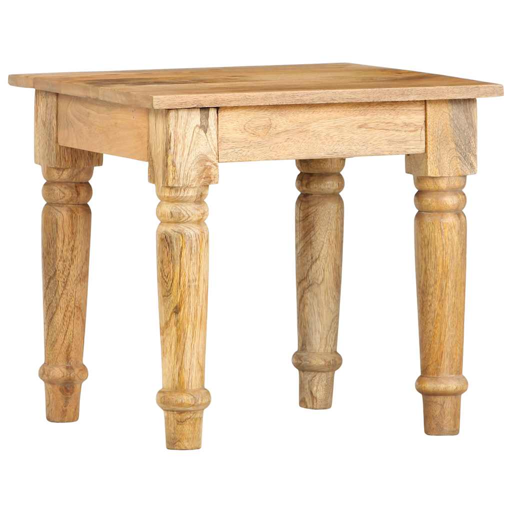 Image of Mango Wood Solid Side Table Coffee Table Nightstand Living Room Table Sofa Table Nightstand Telephone Table 43x43x40cm