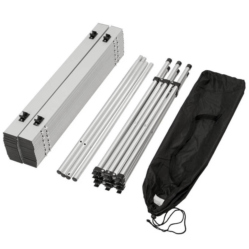 Tavolo Da Campeggio Pieghevole Sportneer - Leggero In Alluminio, Altezza Regolabile, Con Ripiano A Rete