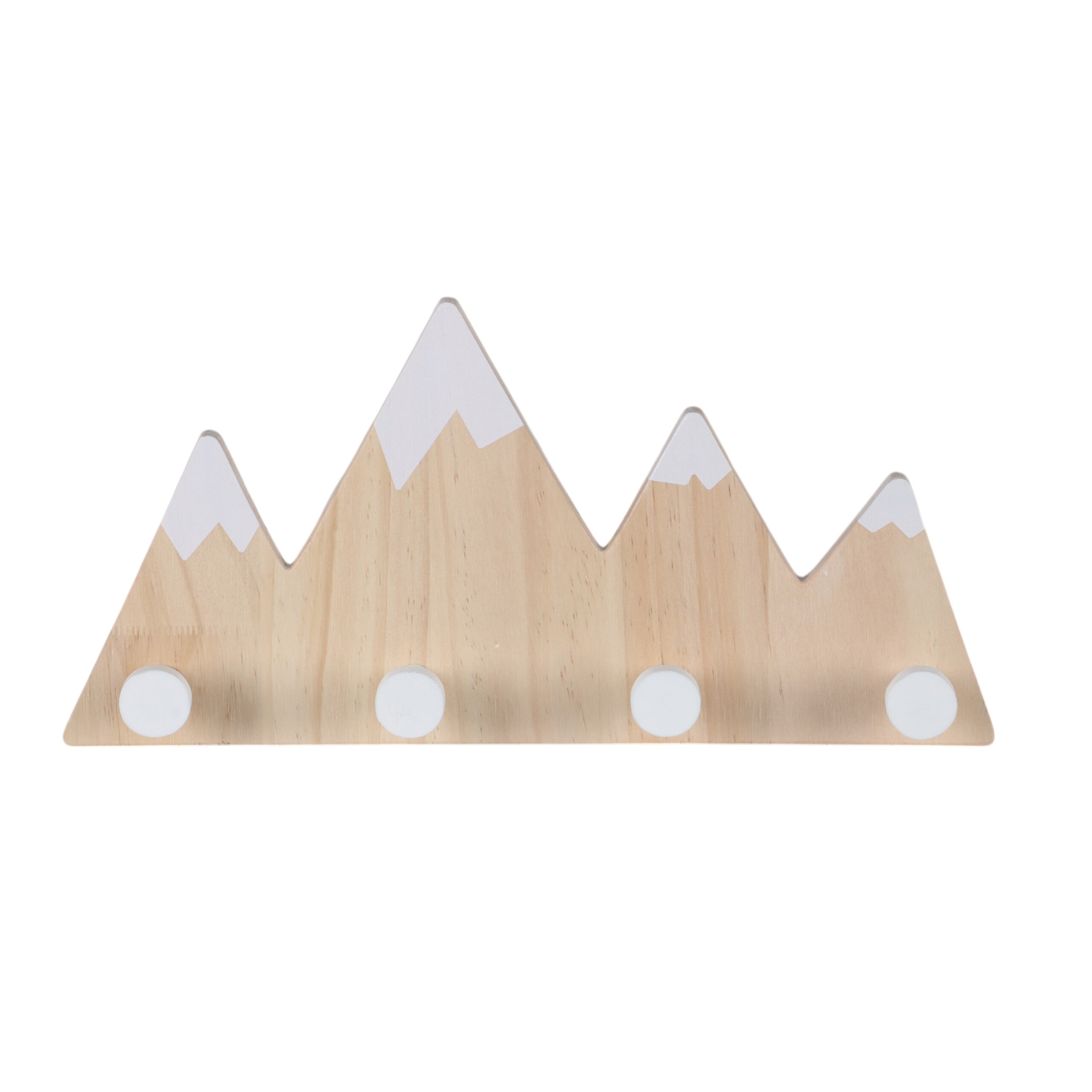 Children's Wardrobe "mountain" In Natural/white