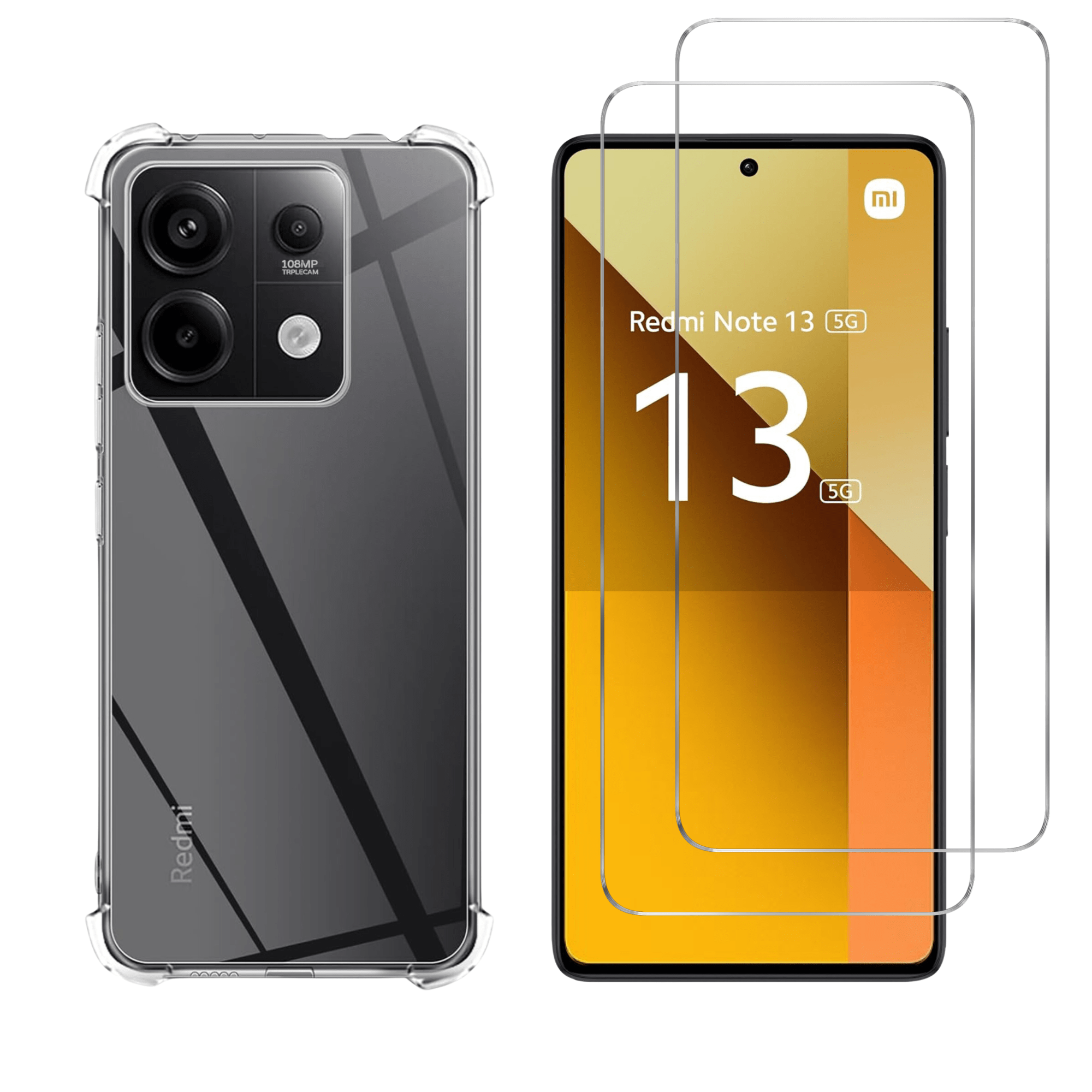 TEMU Coque antichoc pour Xiaomi Redmi Note 13 5G et 2 Verres Trempé Film Protection Phonillico®