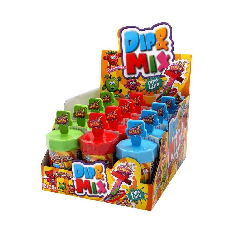 Sweet Flash Dip & Mix Lollipop & Powder 35g