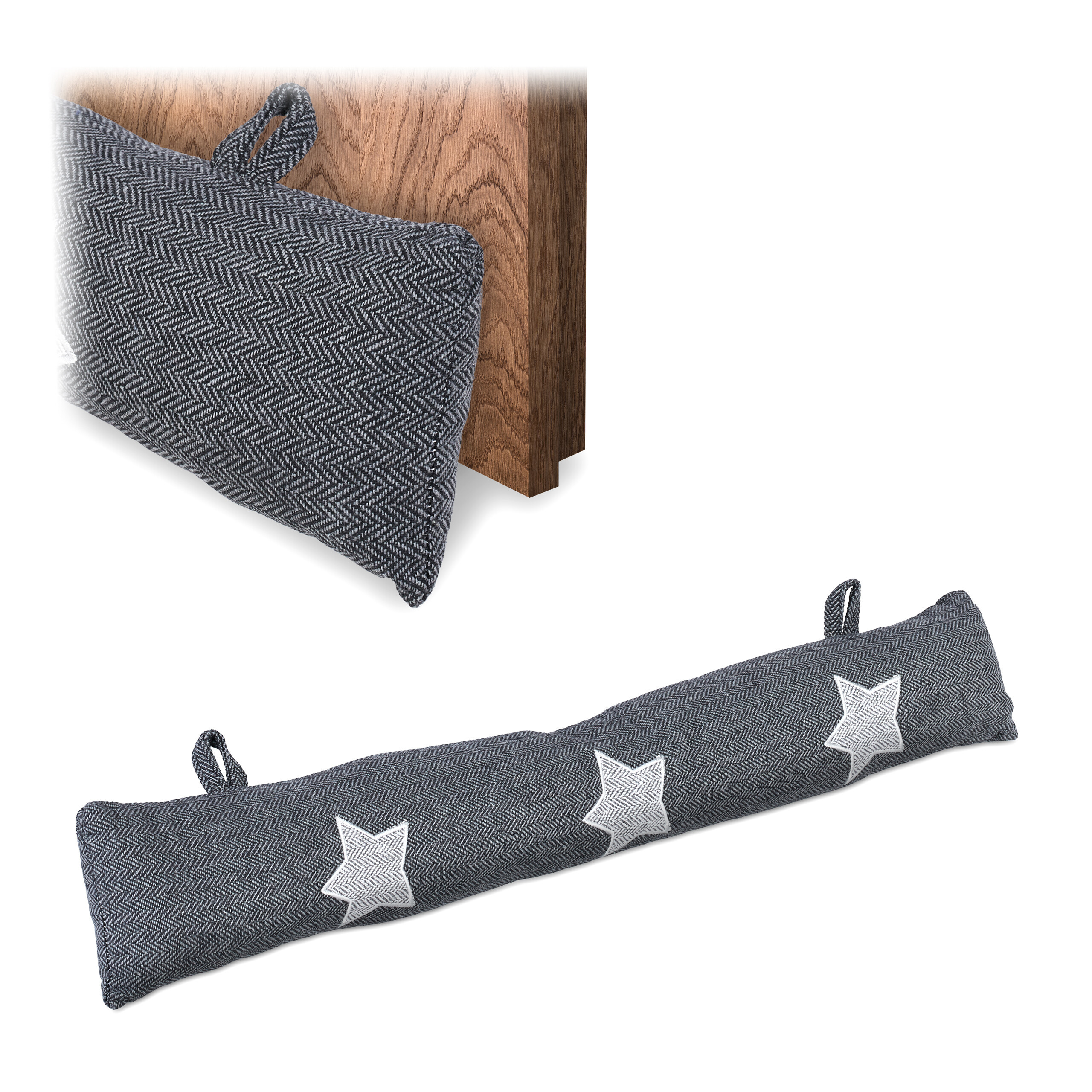 Star-shaped 'stern' Stopper In Grey - 76 Cm