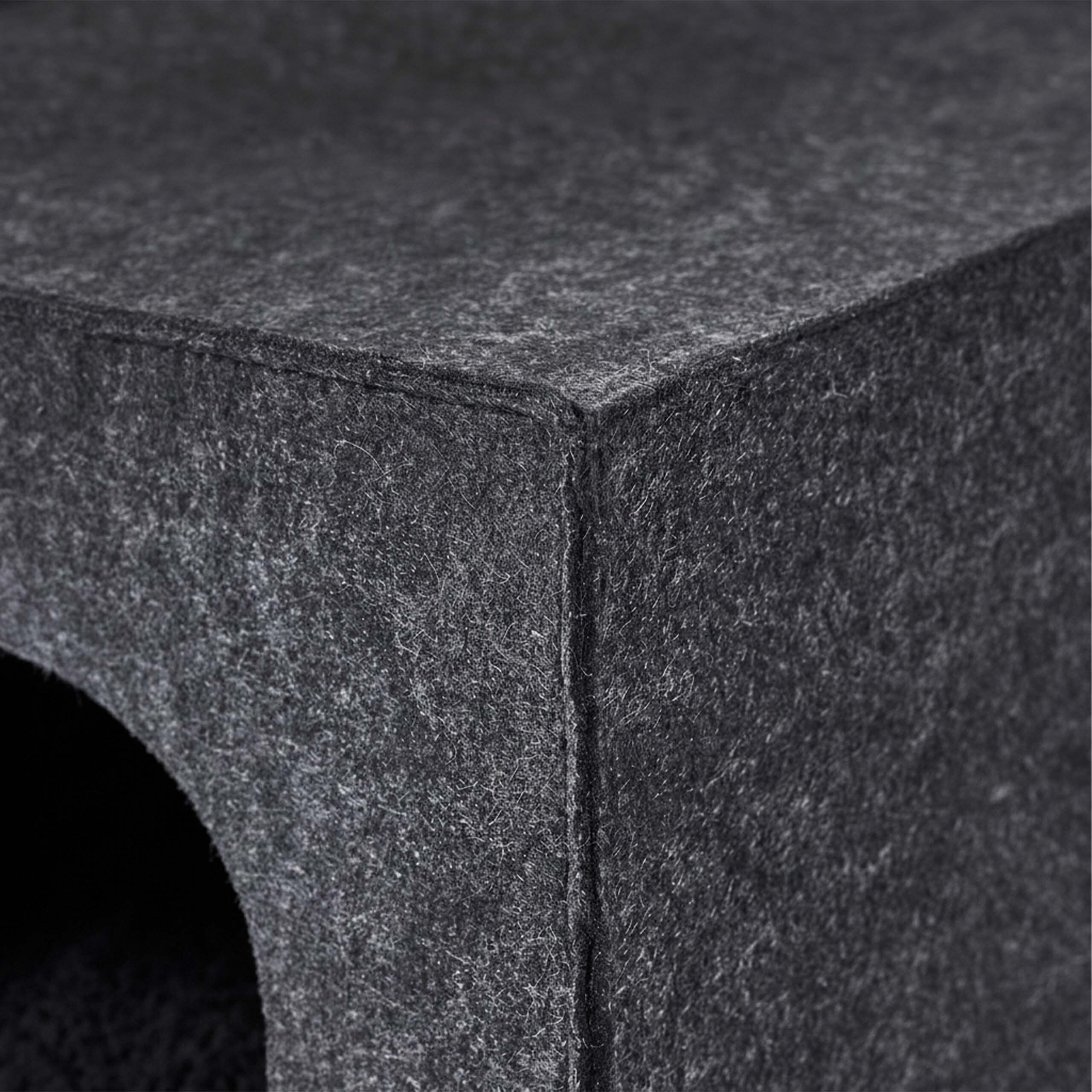 Grey Felt Cat Cave, 33cm W x 33cm H x 37cm D
