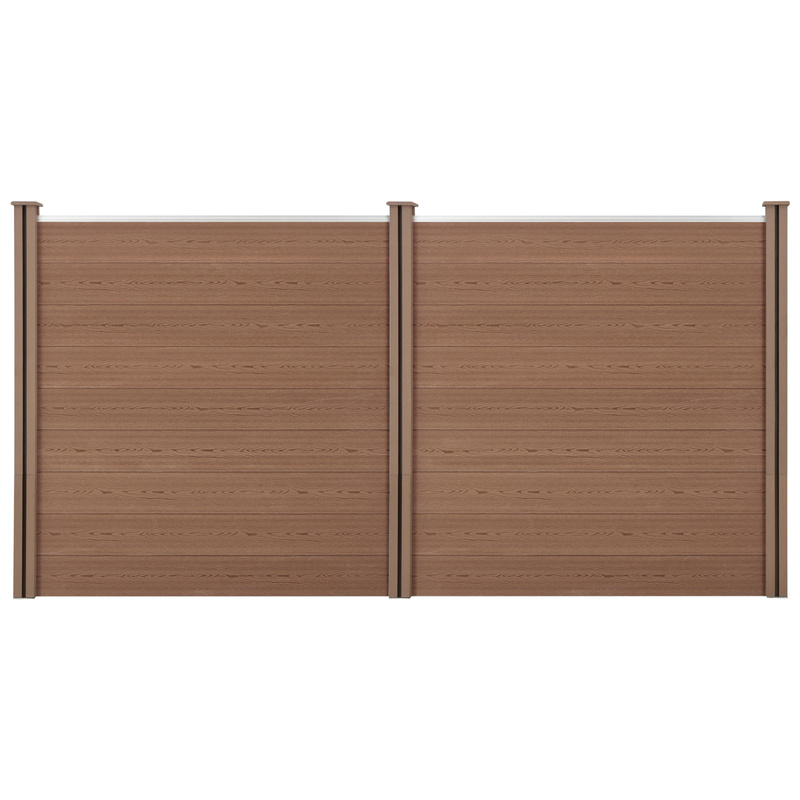 Wpc Garden Fence With Posts, Privacy Screen, Windscreen, Slat Fence, New Wood Fence.