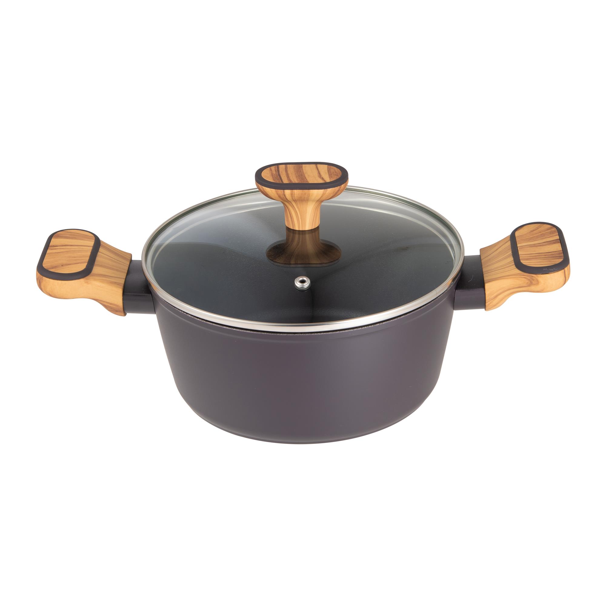Charcoal Casserole With Lid, 2.3-4l, Aluminum