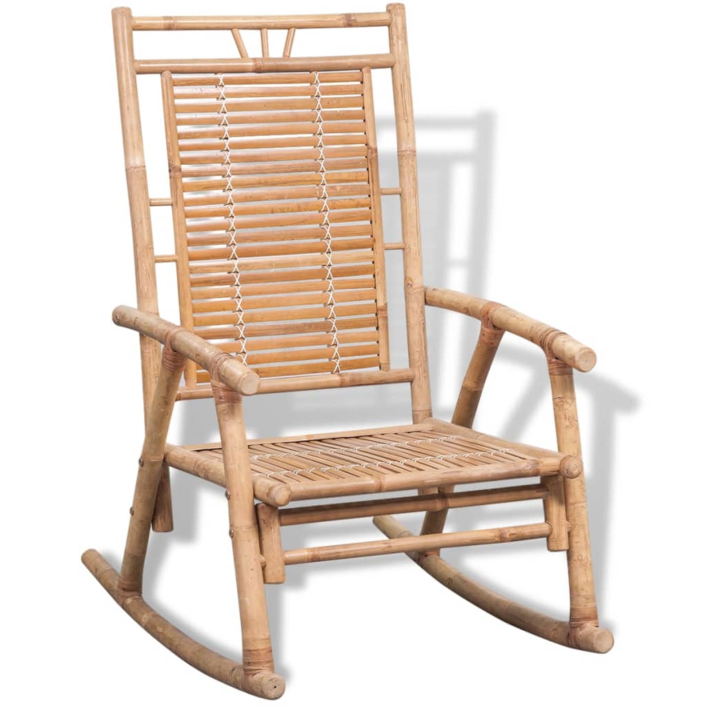 Bamboo Rocking Chair Garden Chair Swing Chair Recliner Garden Furniture