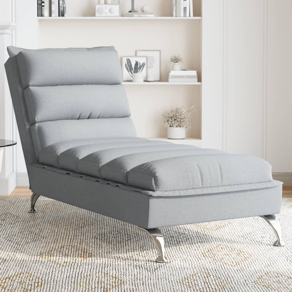 Image of Chaise Lounge Chair Relaxing Lounger With Cushion For Living Room Fabric