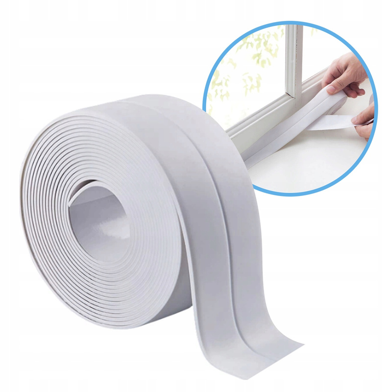 TEMU Versiegelungsband für Badewannen, Duschen, Waschbecken und Küchenarbeitsplatten, 3,2 Meter lang, 22 mm breit, aus flexiblem Polyethylen,