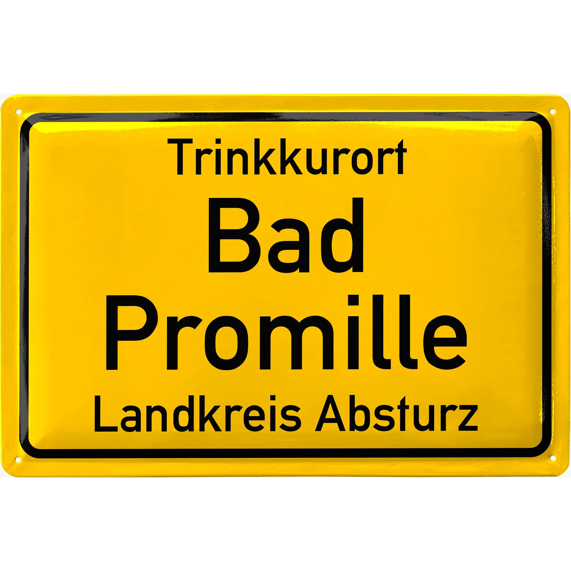 Image of Metal Sign "drinking Resort Bad Blood Alcohol" Town Sign - Funny Alcohol Sayings Sign For Bachelor Party Men's Decor, Sign, Pub And Party Cellar Decoration - Metal Sign 20x30 Cm Classic Edition