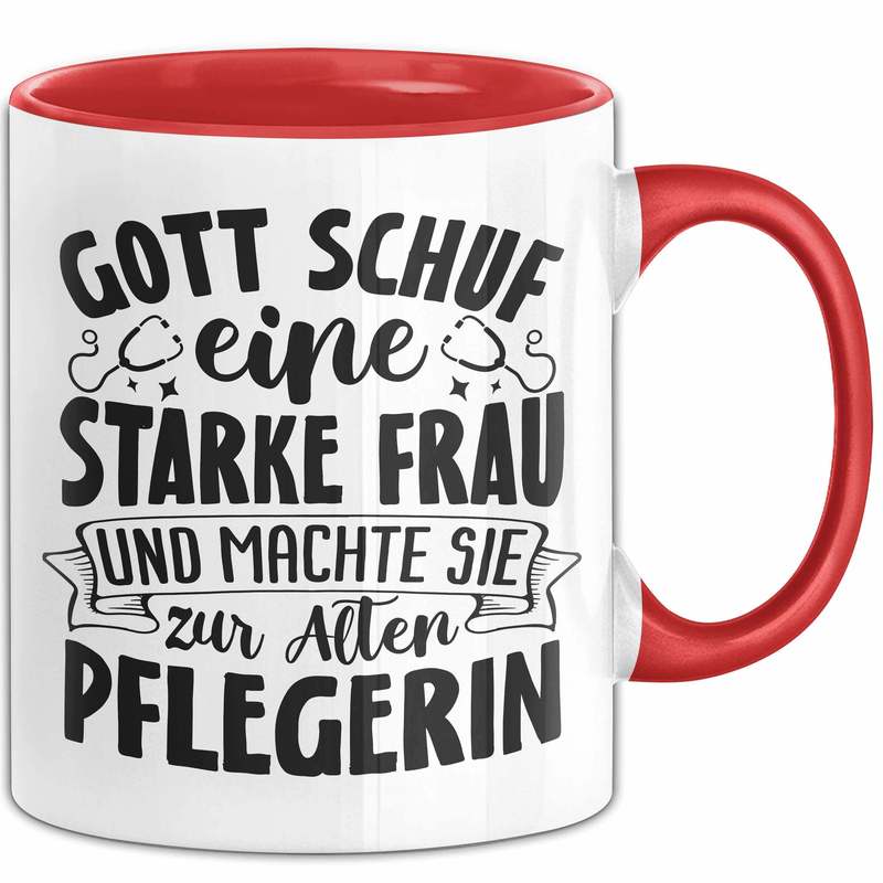 Elderly Mug Gift - God A Strong Woman And Made Her A - Birthday Coffee Cup