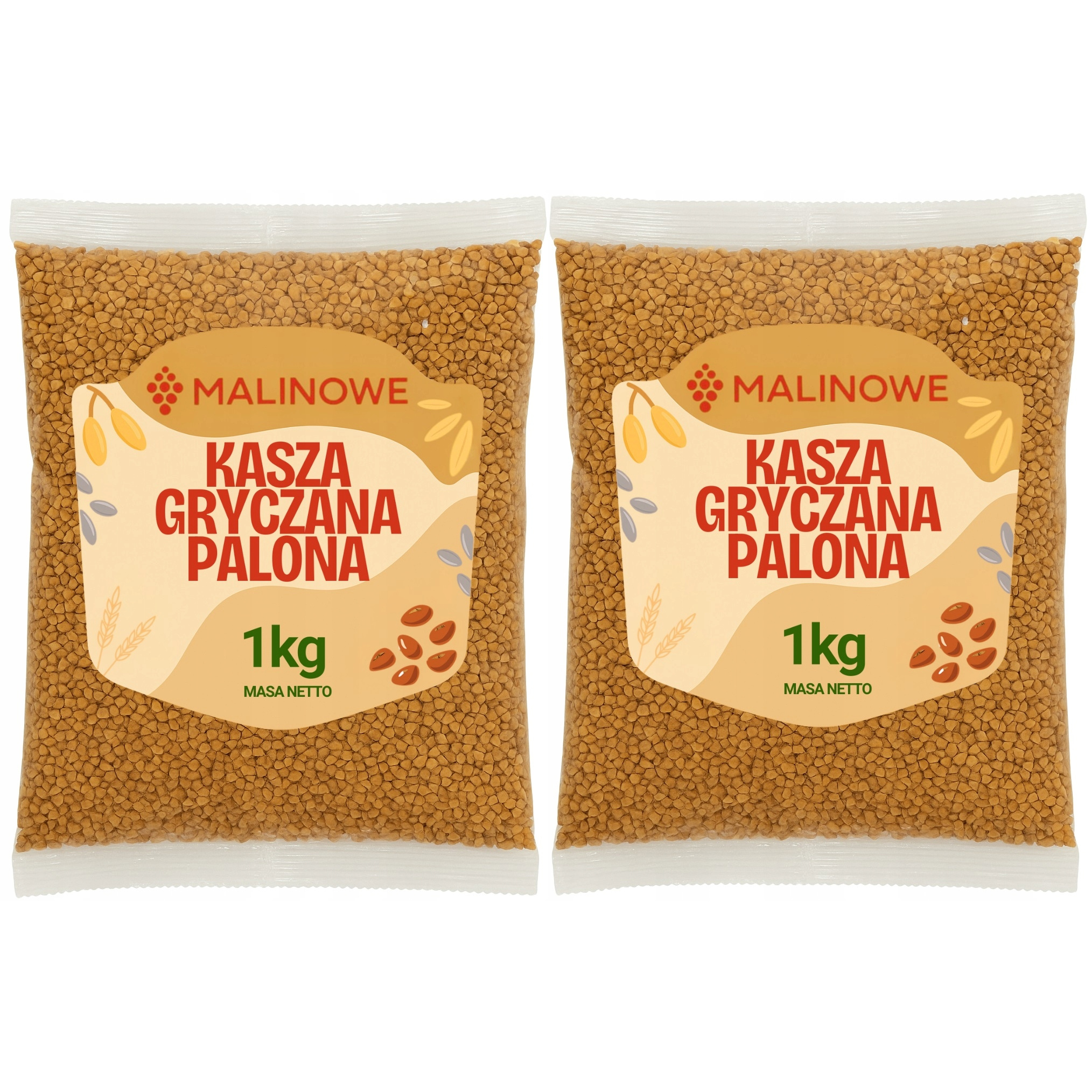 Burned Buckwheat Groats Set 2x1kg Excellent Natural Premium