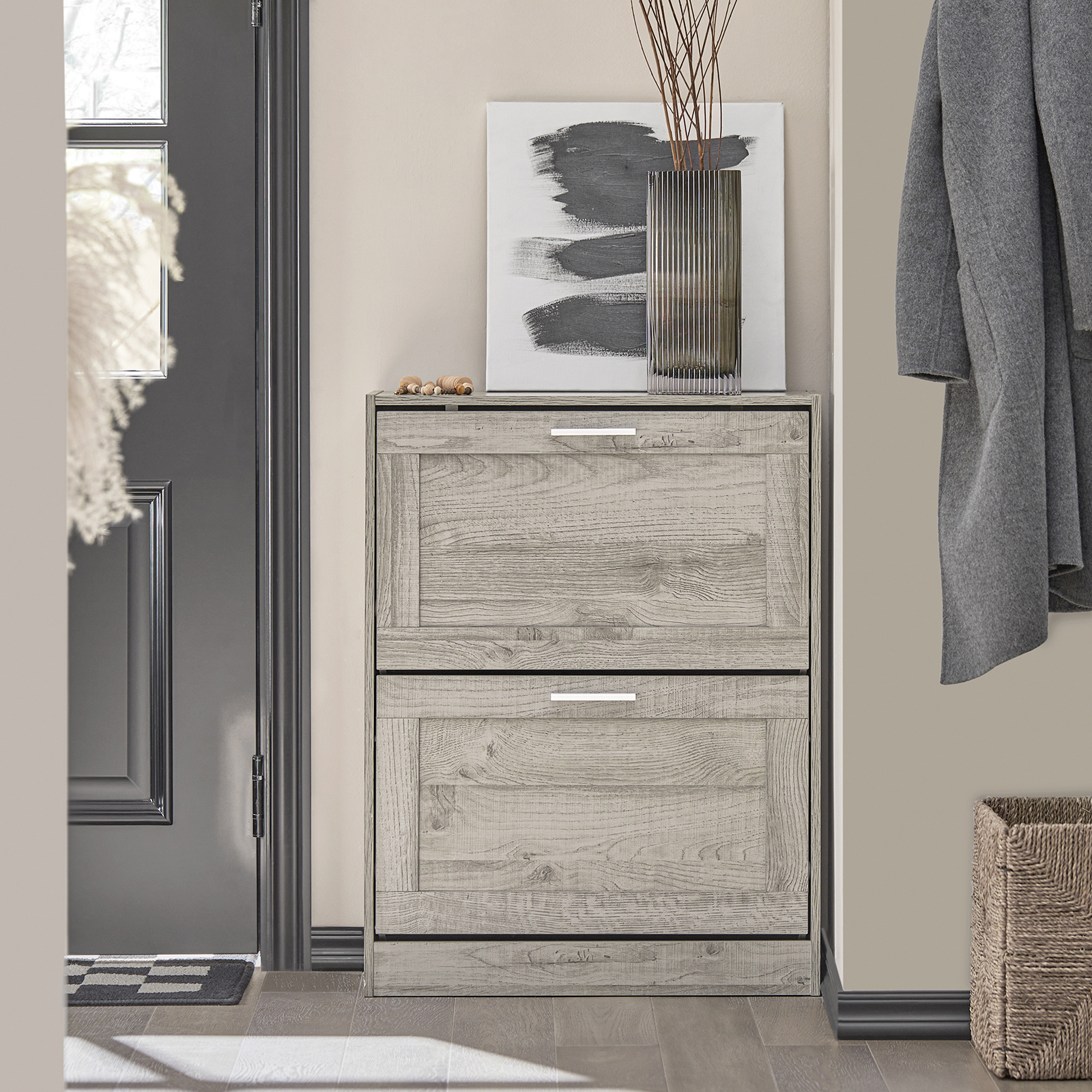 Sobuy Shoe Cabinet Fsr137-hg