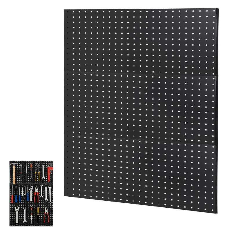 Lalfpet Heavy Duty Metal Pegboard Wall Panels For Garage Tool Storage – 36"x24" Organizer – Flexible Layout, Steel, Easy Mounting – Ideal For Workshop, Kitchen, Craft Room – Set Of 3 Panels Included