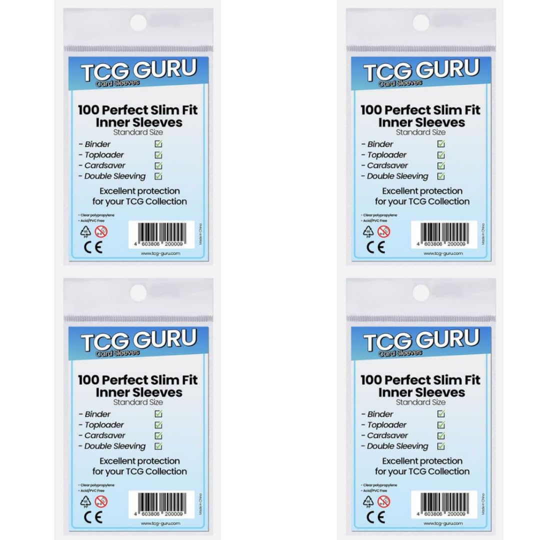 Image of 4x100 Tcg Fit Inner Sleeves, 4x100 Soft Sleeves, Size: 64x89mm