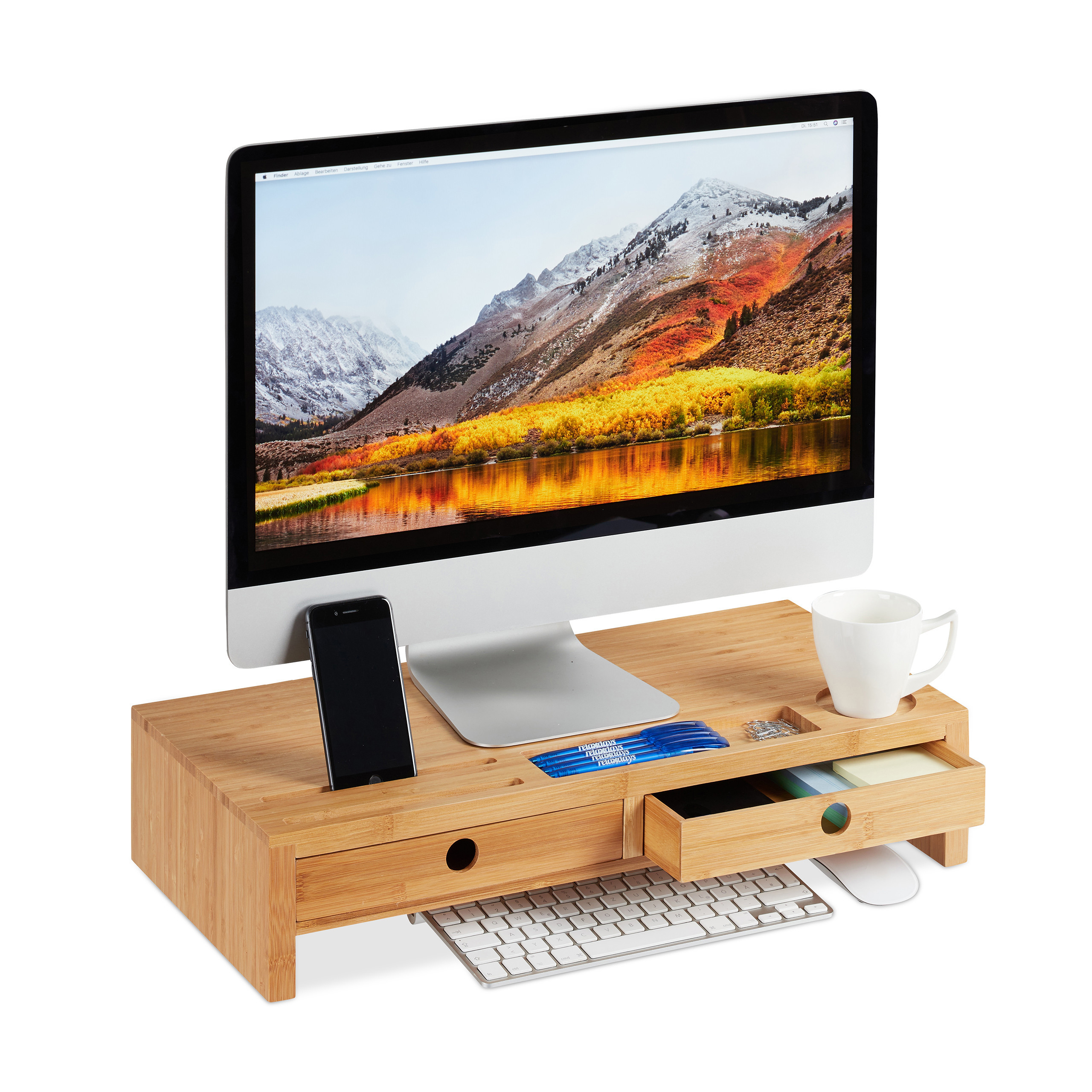 Monitor Stands - (w)56 X (h)12 X (d)27 Cm