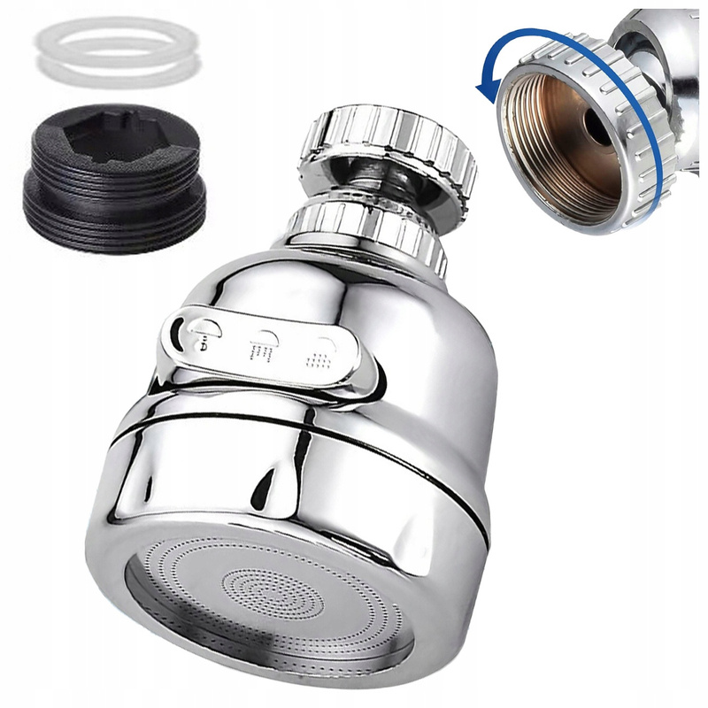 Three-function Kitchen Faucet Max Chrome