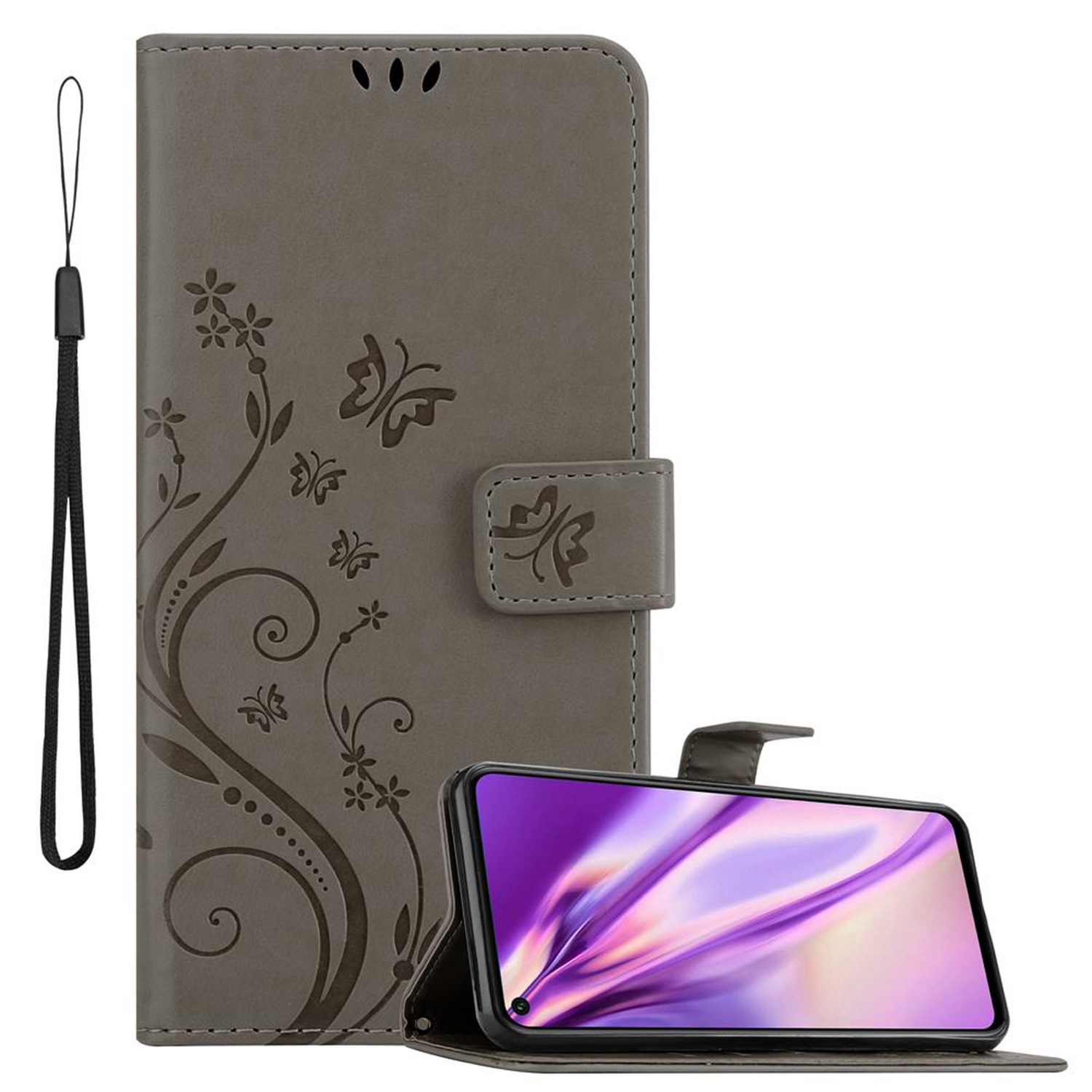 Image of Case Compatible 20 / 20s / Huawei Nova 5t Protective Cover In With Magnetic Closure, Stand Function And Card Slots Flip Case Flower Cover Case Mobile Phone Flip Case Book Bag