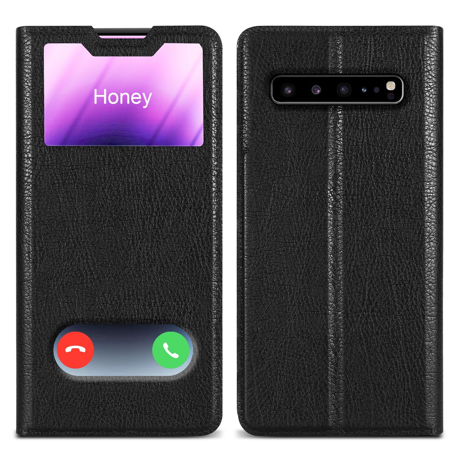 Case Compatible For Galaxy S10 5g Protective Cover With Magnetic Closure, Stand Function And 2 Viewing Windows Flip Case Cover Phone Case Foldable Book Bag