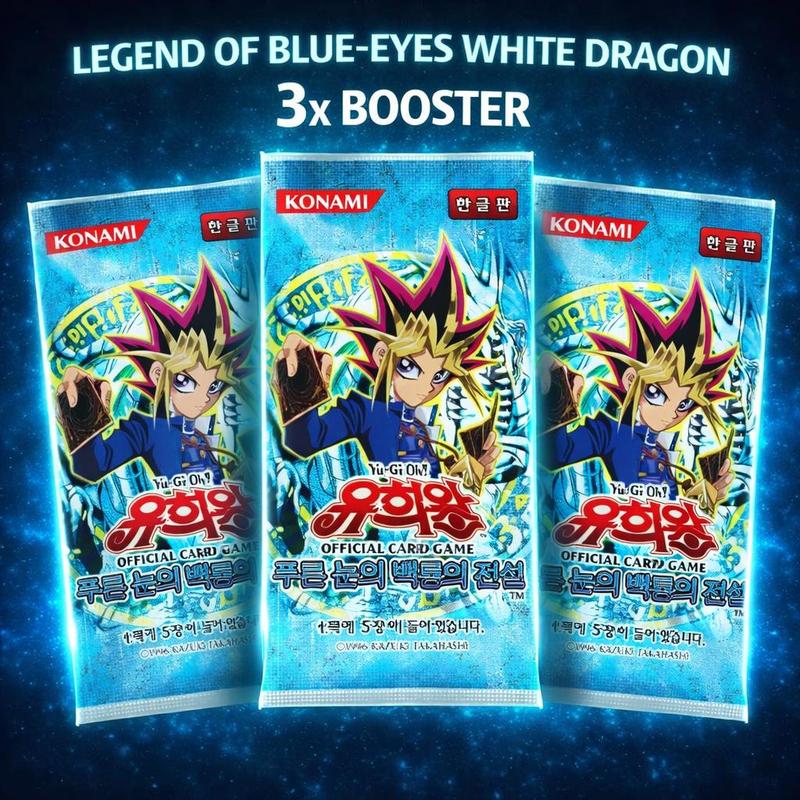 Yu-gi-oh! 3x Booster Legend Of The Blue-eyes White Dragon - Booster Bundle (kr)