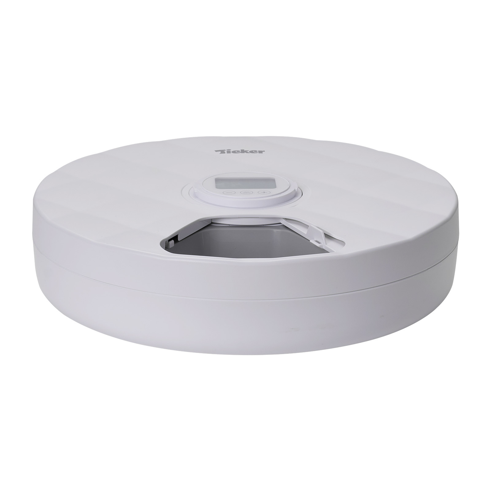 Dog Feeder Dispenser with Six Partitions, 31cm White