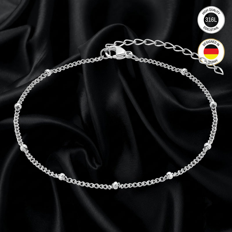 Women's Ankle Bracelet - Silvery, Golden - Waterproof