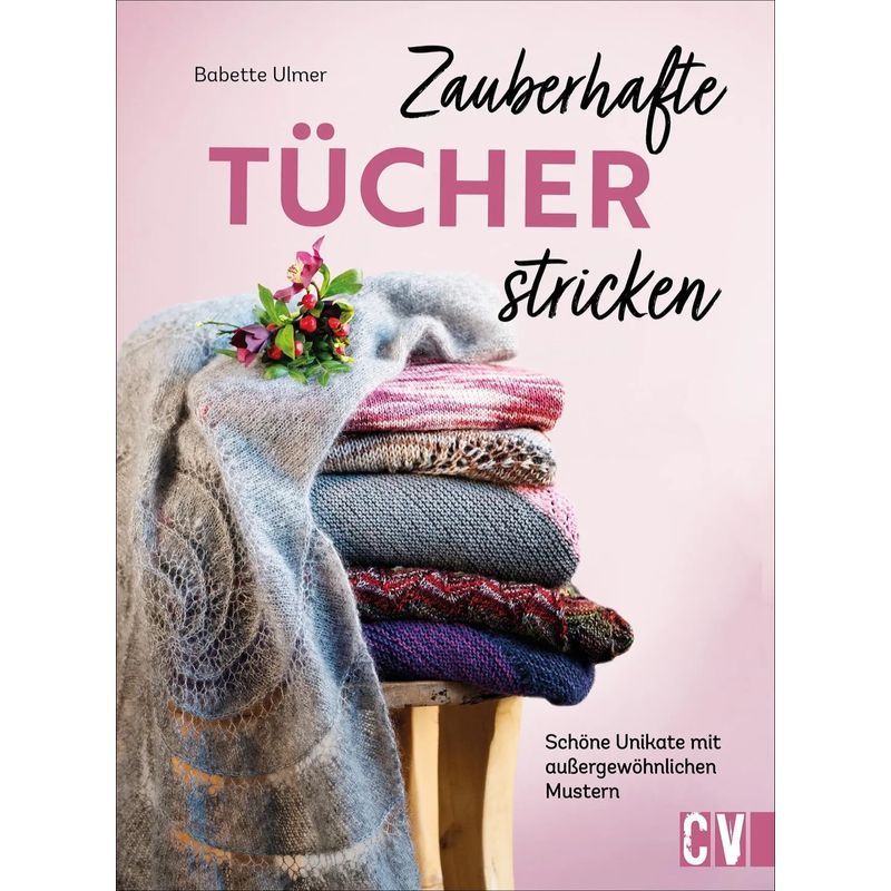 Image of Enchanting Scarves To Knit - Book - Beautiful Unique Pieces With Exceptional Patterns - Babette Ulmer - 128 Pages - German - 2022 - Christophorus Publishing - Ean 9783841066428