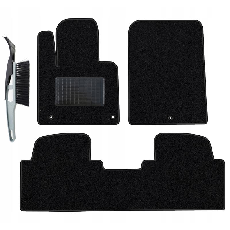 Velour Floor Mats Complete Set For Santa Fe Iv 2018 - 5 Seats