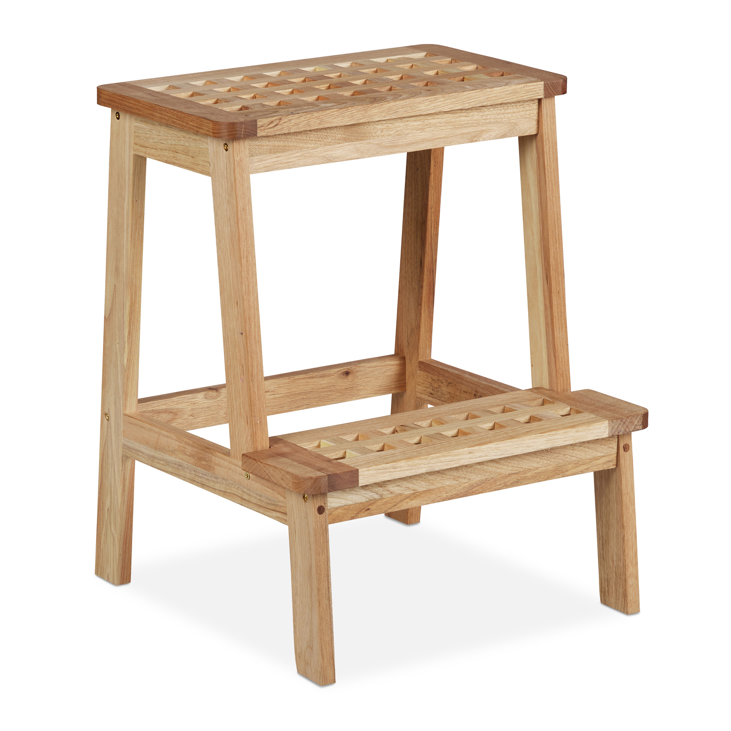 Image of Step Stool In Natural - (w)38 X (h)47 X (d)38 Cm