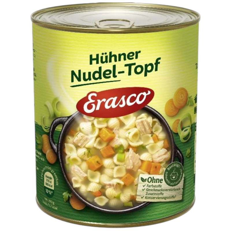 Scrape Chicken Noodle Pot 800 G | Ready Meal With Noodles And Chicken | Soup Can | Meal For Quick Kitchen And Everyday