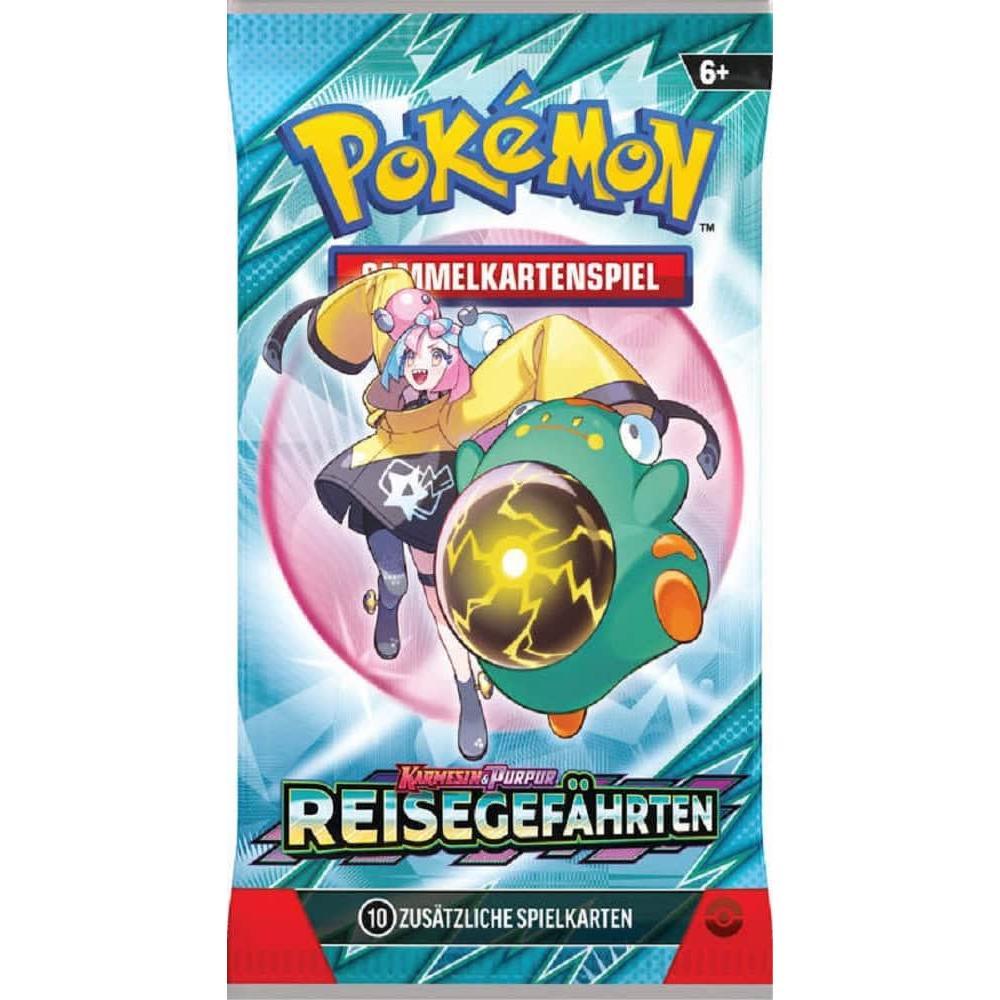 E-shop Pokémon Reisegefährten 1x Booster | Karmesin & Erweiterung | Deutsch | 10 Karten pro Booster