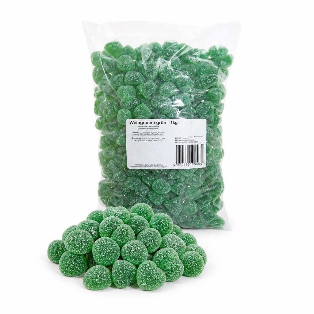 Suntjens Groentjes Eucalyptus Hutchen – Refreshing Fruit Gum With Menthol Flavor – Soothing & Aromatic – 1 Kg Bag