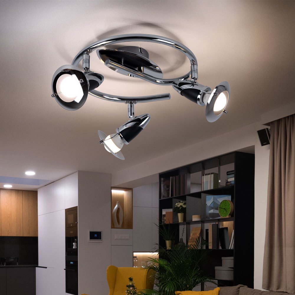 Ceiling Chrome Spot Light Adjustable Living Room Spotlight 54330-3