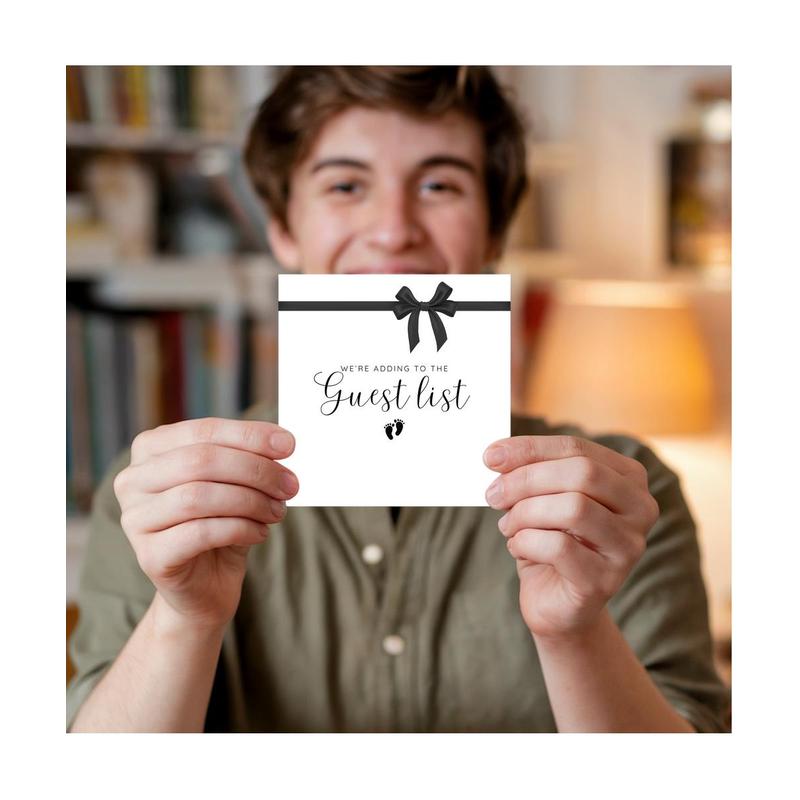 Baby Announcement Hello Card with Envelope, 150 x 150mm