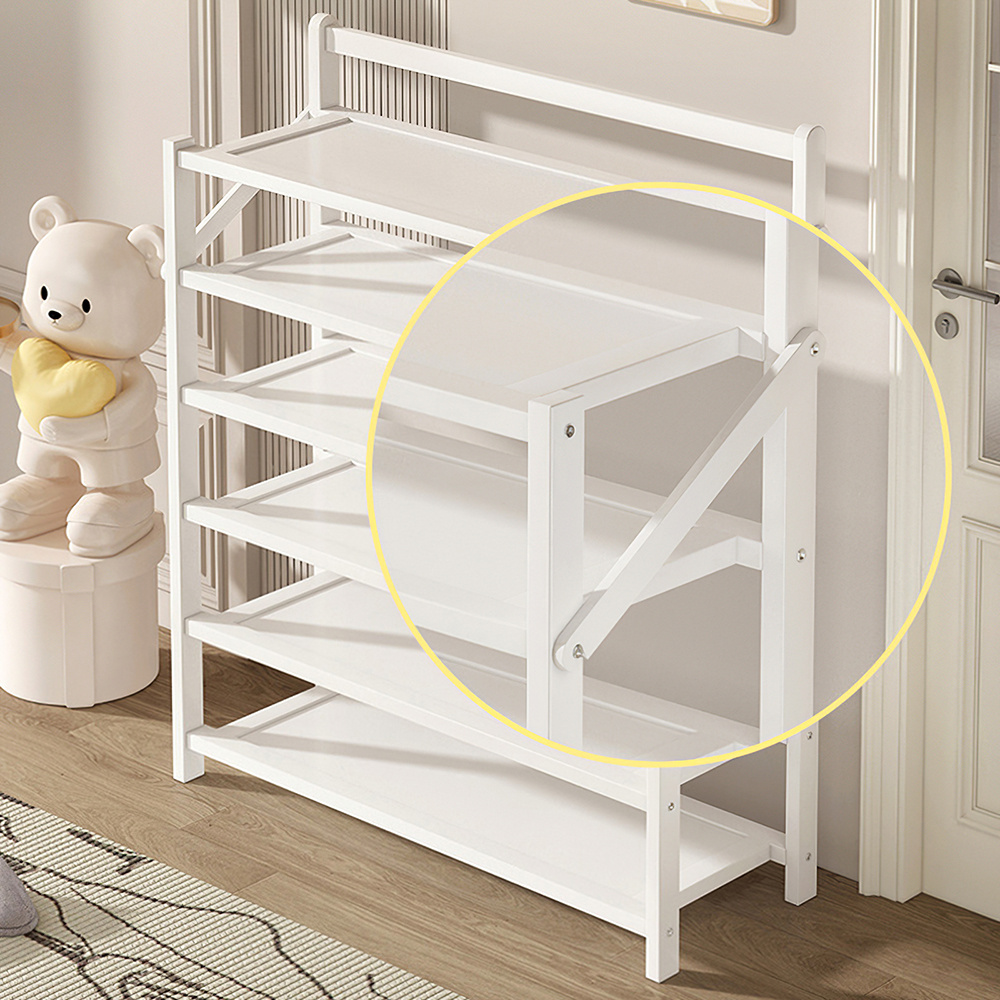 6-Tier Bamboo Shoe Rack Organizer for Space Saving