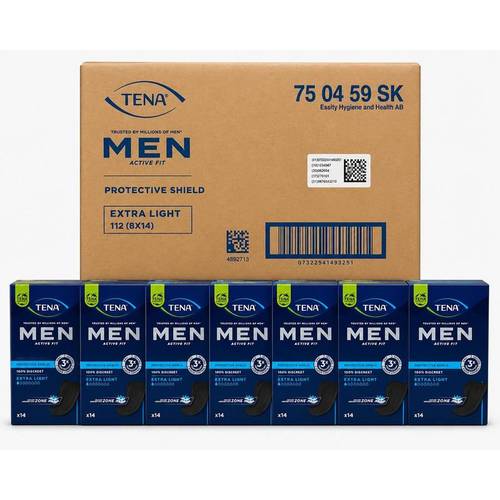 men pads case of 8 packs 112 pads total