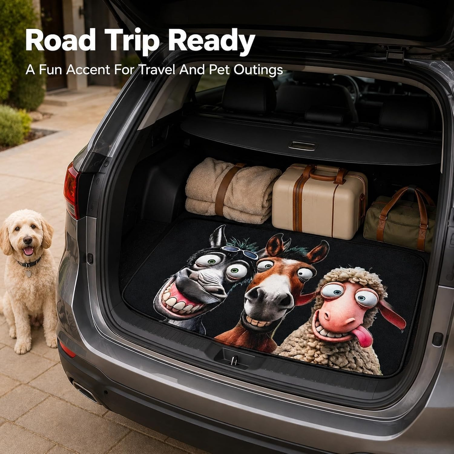 Foldable Decorative Cargo Liner Pad for Vehicle Storage