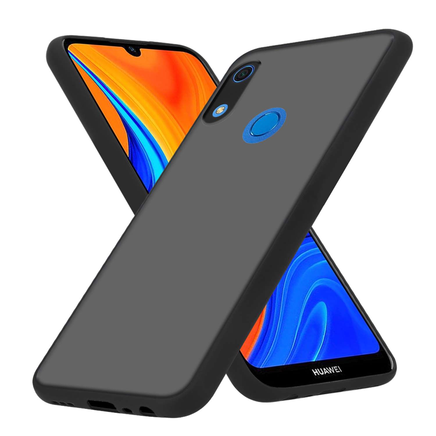 Case Compatible For Huawei Y6s Hybrid Protective Cover With Tpu Silicone Inner And Matte Plastic Back Case Cover Mobile Phone Case