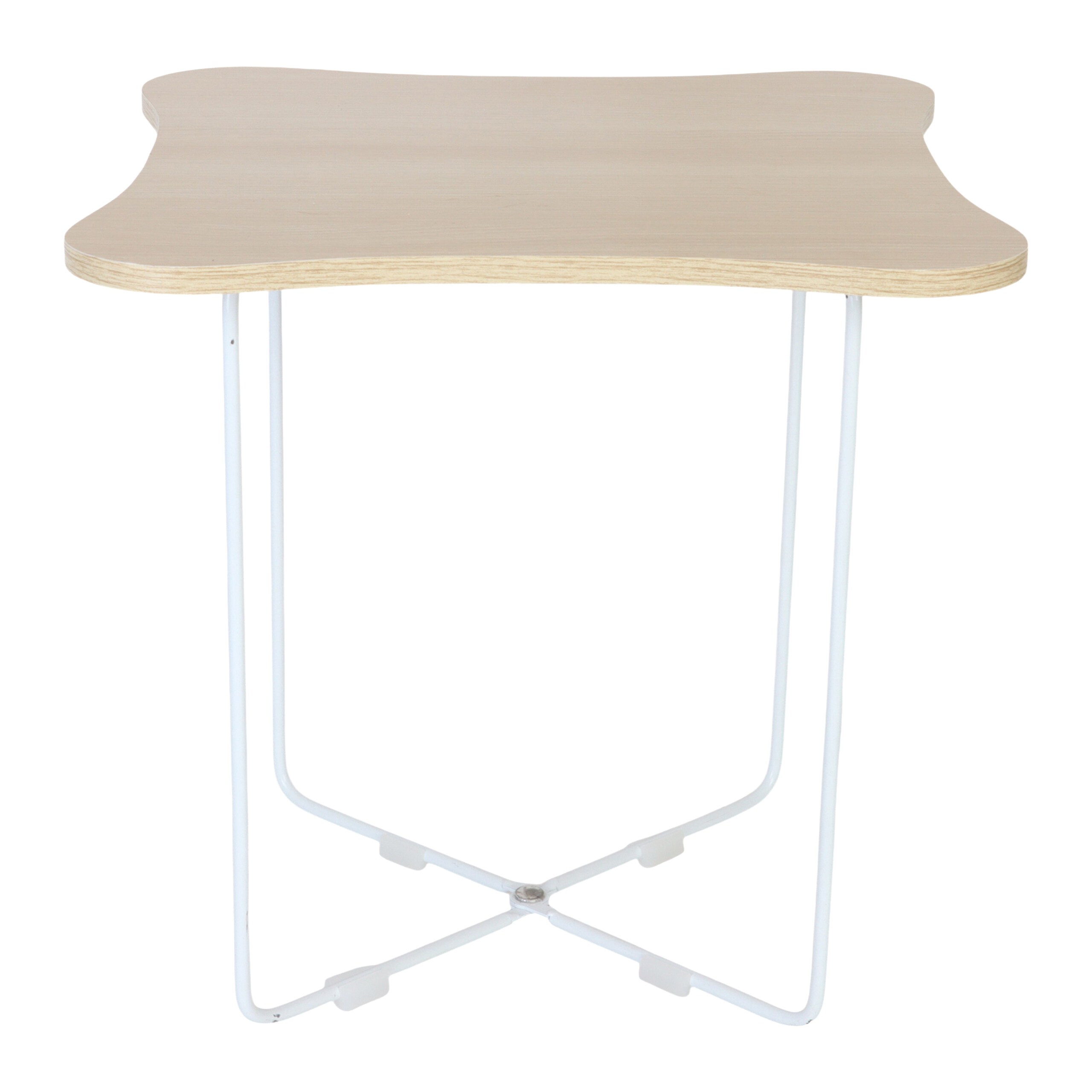 Side Table In Natural/white - (w)40 X (h)40 X (d)40 Cm