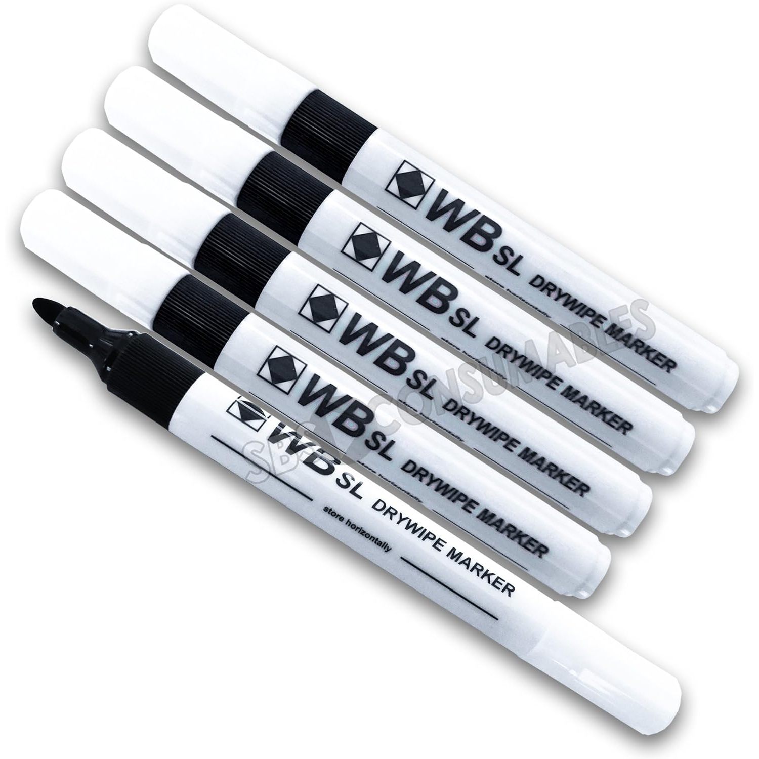 TEMU Wb Pack Of 50 Black Ink Sl Whiteboard Flipchart Marker Pens. Drywipe. Brand: Wb, Tip: , Type: Whiteboard Marker, Product: Pen, Category: