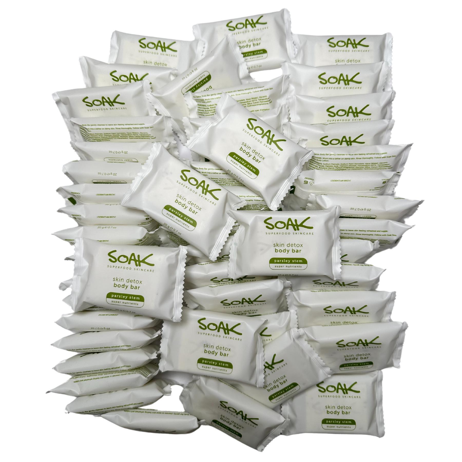 TEMU Soak Body 20g - Box Of 50 - Parsley Stem Extract - Nutrient-rich Formula - Gentle & Effective Cleanse - Body Care, Soap