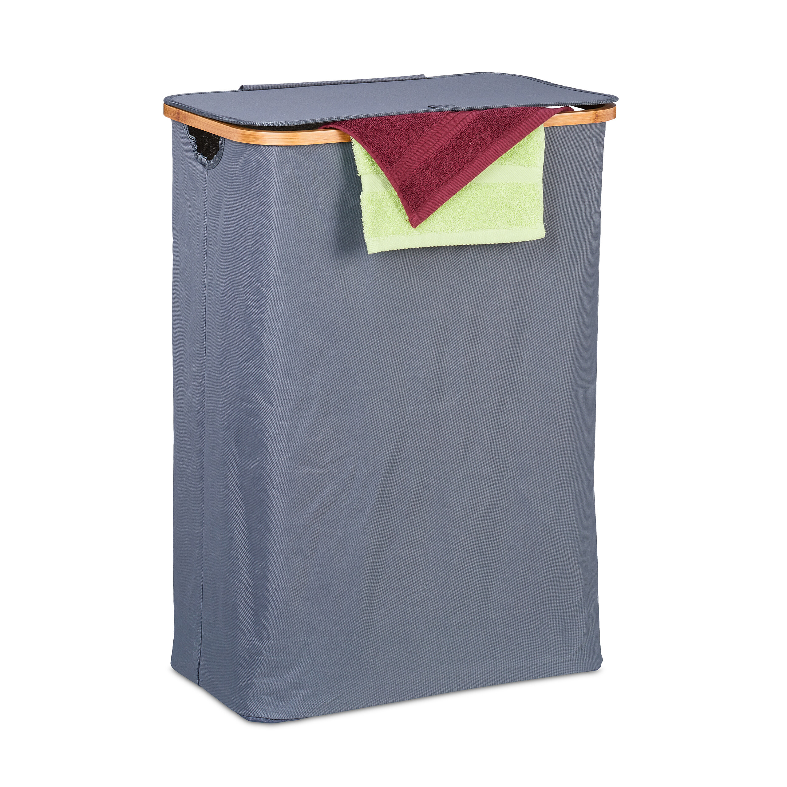 Image of Laundry Basket With Lid 105 L
