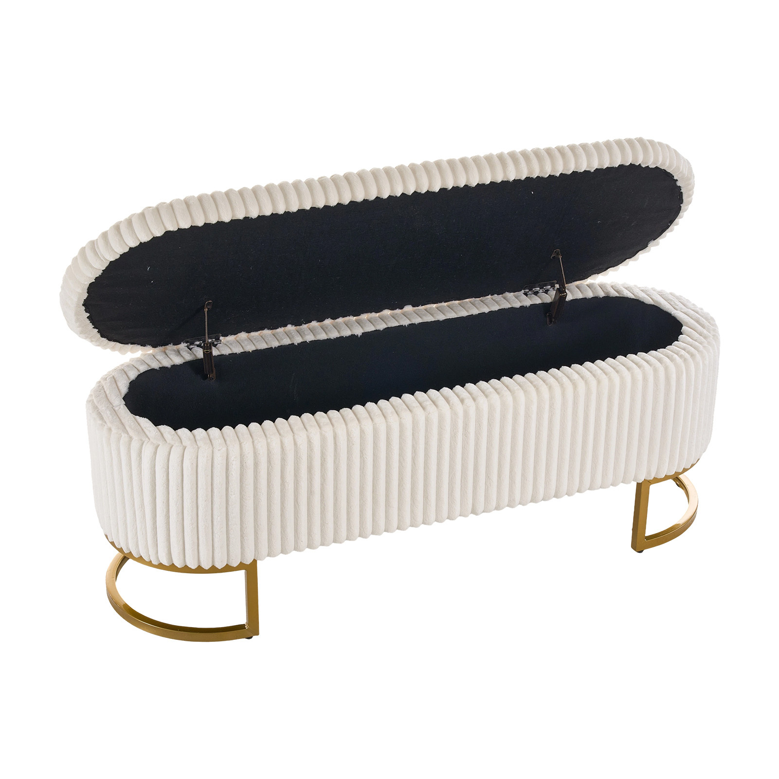 Upholstered Storage Bench with Flip Lid