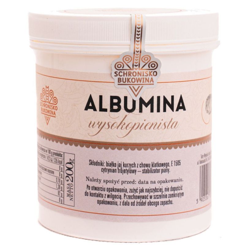 Foaming Albumin 200g Shelter Bukovina, Protein Powder 200g, Albumin For Foam And Bakery Products, Protein For Desserts, Shelter Bukovina Protein, Powder For Baking, Albumin For Cakes And Creams
